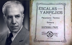 El musicólogo Carlos Vega y tapa de un libro de Prat de principios del Siglo 20 aún vigente