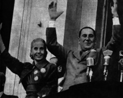 Eva Duarte y Juan D. Perón 
