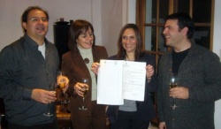 Fabio Junco, Lilian Quinterno, Cristina Jorge y Julio Midú