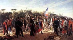 "El juramento de los treinta y tres orientales"  por J.M.Blanes