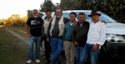El Cine Móvil de la Secretaría de Cultura de la provincia de Salta, operado por Walter Laguna, brindó su apoyo para la jornada de rodaje el día de la Pachamama.