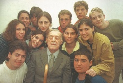 Ganadores de "Los jóvenes argentinos y la Antártida" con Pujato