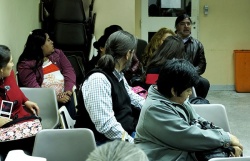Federalismo: Habla un participante de Tierra del Fuego. Escuchan atentamente estudiosas de Cafayate y Jujuy