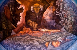 "Hidalgo incendiario" de José Clemente Orozco