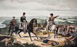Expedición al desierto 1833-34. Litografía de Calixto Tagliabúe (1797-1850)