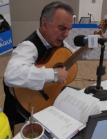Bosco Ortega en Radio Nacional Folklórica el 26-11-17 (Foto: Ricardo Acebal)