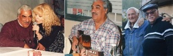 Cantando con María Ofelia, en la intimidad de su casa y con su amigo, el estudioso de música folklórica y hombre de radio Juan Carlos Moroni.