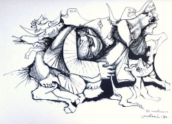 "El cuatrero" Tinta de Jorge Mattalía.