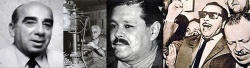 Sebastián Borro (Carne. Líder de la huelga de 1959 contra la privatización del Frigorífico Lisandro de la Torre), Avelino Fernández (Metalúrgico), Atilio López (UTA Córdoba) y Andrés Framini (Textil).