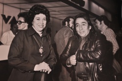 Con la guitarrista Irma Costanzo.