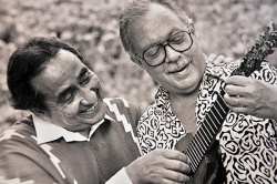 Con el pianista Eduardo Lagos.