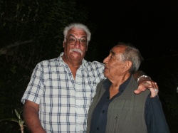 Jaime con el cantor chamamecero Jorge Toloza.