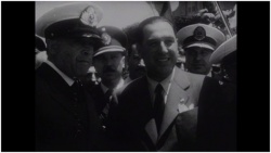 Vito Dumas junto al presidente Juan Domingo Perón