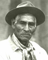 Onofre Quiroga, gaucho huarpe, en un retrato de 1987.