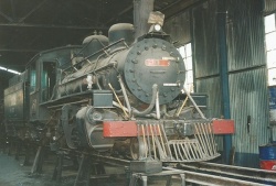 ¿Habrá sido esta la locomotora que traccionó el tren que trasladó a los mieleros hacia Buenos Aires?