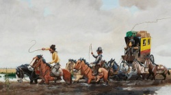 "La entrenadora de correos" de Florencio Molina Campos