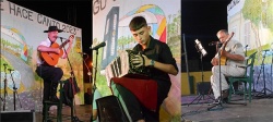Raúl "Barullo" Martínez (asistió a 35 de las 43 ediciones de la fiesta), Santi Santa Cruz (16 años, nieto e` tigre del bandoneonista Luis Santa Cruz) y Delcio Arce (de los pagos de Jubileo).