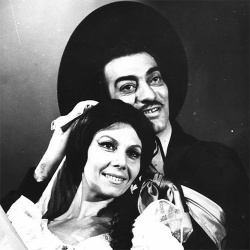 Santiago Ayala "El Chúcaro" y Norma Viola.