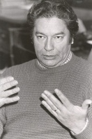 En la redacción de "Tiempo Argentino", agosto de 1986.