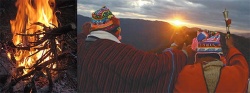 Inti Raymi (Fiesta del Sol) El fuego de la espera del Sol durante toda la noche del 20, 21, 22 o 23 de junio y su aparición el 21, 22, 23 o 24.