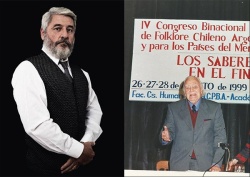 Juan B. Ambrosetti y Félix Coluccio. Dos ejemplos de investigadores serios de nuestro Folklore: costumbres, creencias espirituales, artesanías, música, canto, danzas... En suma del Folklore de aborígenes y criollos de nuestra Argentina suramericana. Conferencistas, docentes y publicadores ambos de numerosos libros reveladores de nuestra Identidad Cultural.